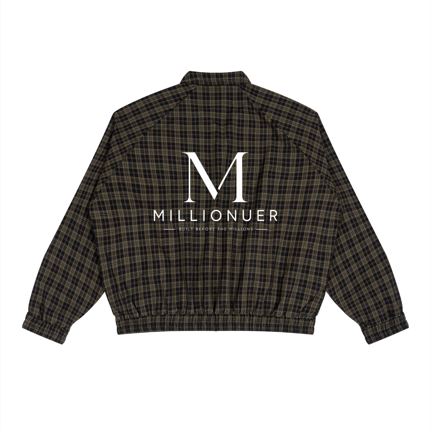 Unisex Plaid Full-Zip Track Jacket