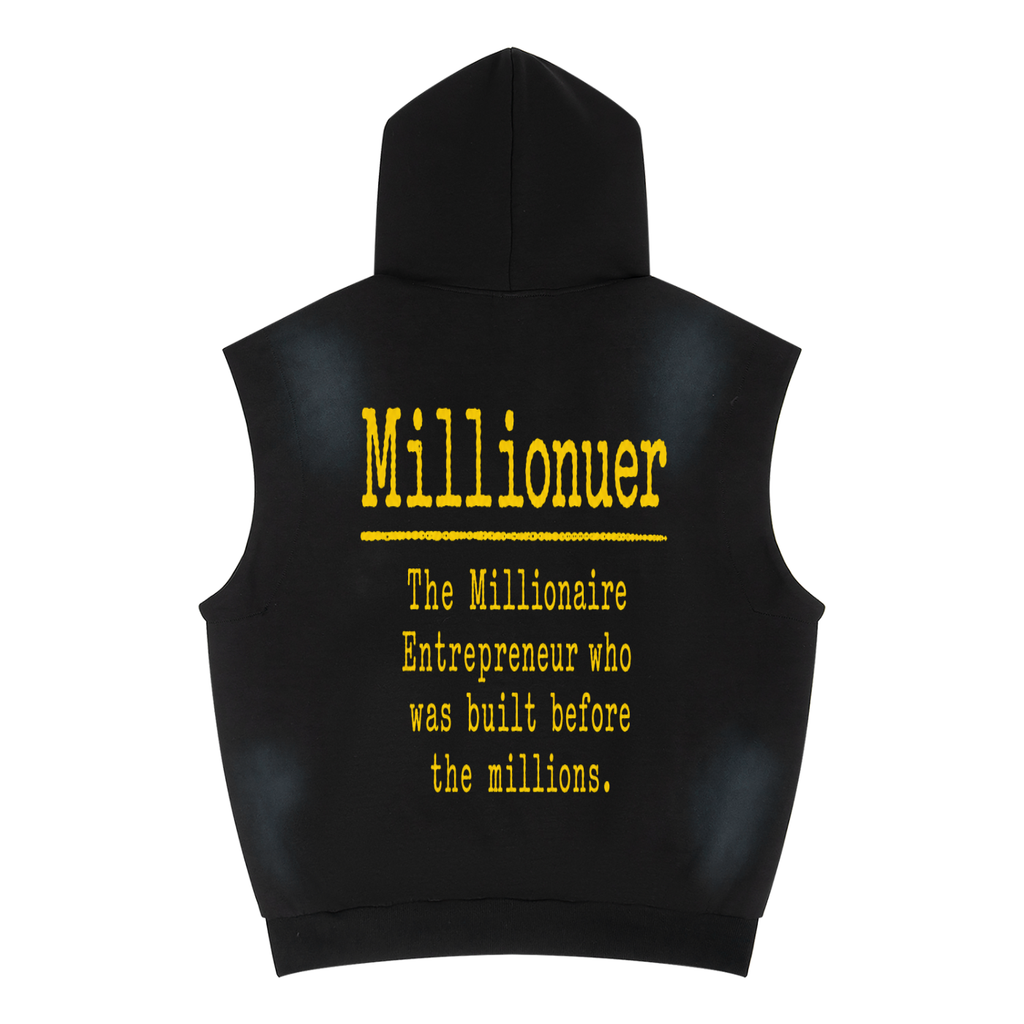 Sleeveless,Hoodie,Millionaire,Entreprenuer