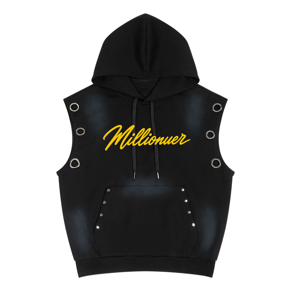 Sleeveless,Hoodie,Millionaire,Entreprenuer