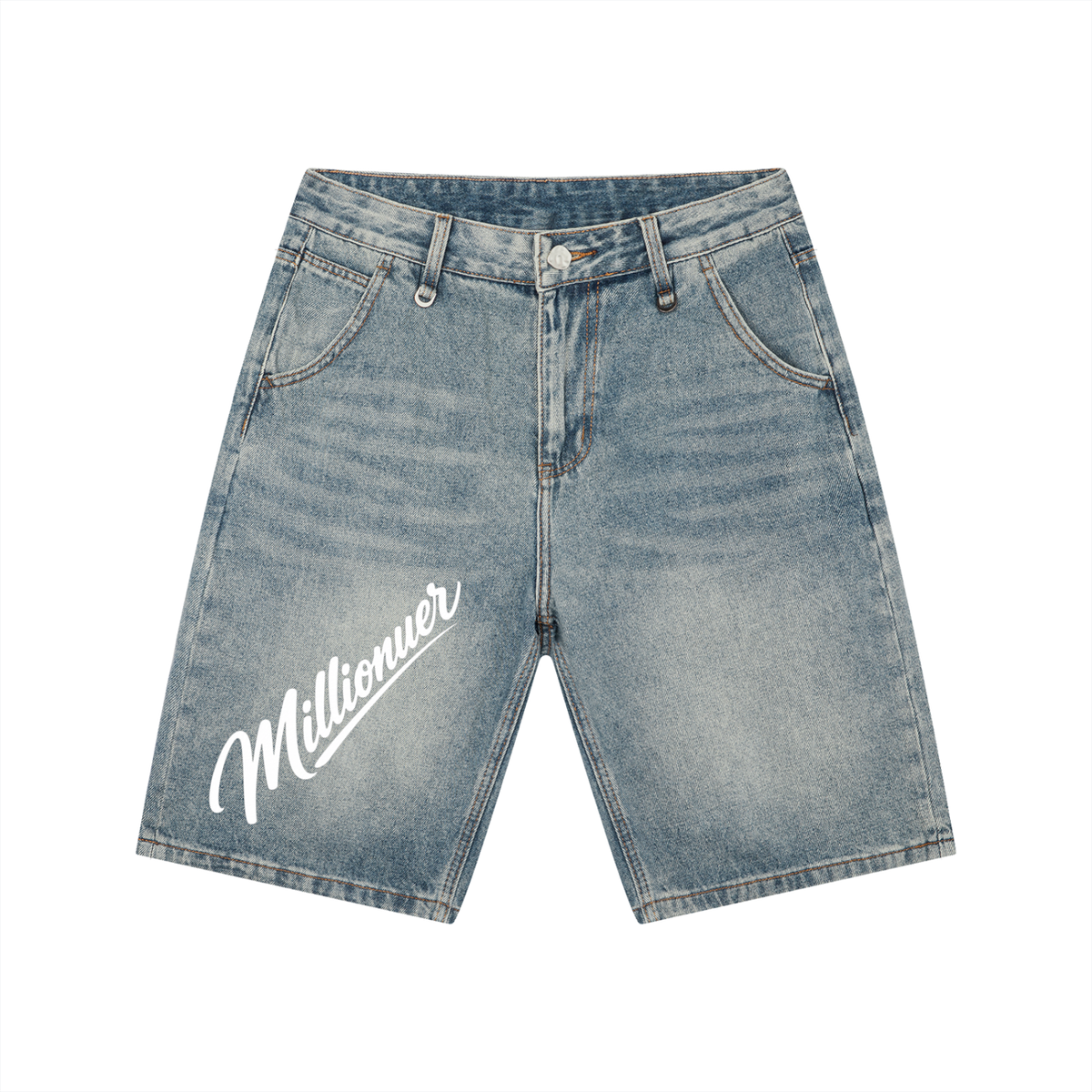 Men's Vintage Wash Denim Shorts